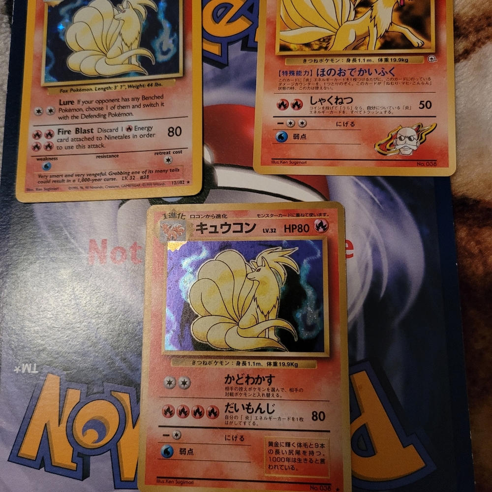 POKEMON NINETALES BASE AND 2ND EDITION H